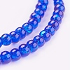 Spray Painted Crackle Glass Beads Strands CCG-Q001-4mm-14-3