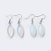 Natural & Synthetic Gemstone Dangle Earrings EJEW-F162-F-2