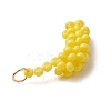 Glass Seed Beaded Banana Pendants PALLOY-MZ00464-4