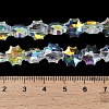 Electroplate Transparent Glass Beads EGLA-H112-04AB-01-4