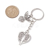 Tibetan Style Alloy Keychains KEYC-JKC00804-01-3