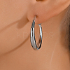 Brass Large Hoop Earrings for Women PZ7917-2-1