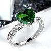 Brass Micro Pave Cubic Zirconia Finger Rings for Women FS-WGC99AF-10-1