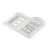 Window Door Carbon Steel Cutting Dies Stencils DIY-P076-44-3