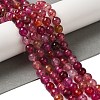 Dyed & Heated Natural Dragon Veins Agate Beads Strands G-P539-A01-24-2