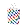 Stripe Print Paper Packing Tote Bags LS-CARB-R001-01B-1