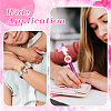 8Pcs 8 Styles Valentine's Day Silicone Focal Beads SIL-YW0001-64-6