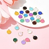 26Pcs 13 Colors Alloy Enamel Charms ENAM-FS0001-88-10