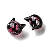 Handmade Foil Glass Beads LAMP-D005-01D-2