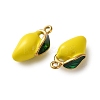 304 Stainless Steel Enamel Pendants STAS-B100-06G-06-2