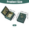 Book Shaped PU Leather Tie Clip Storage Boxes CON-CA0001-034C-2