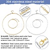 304 Stainless Steel Paperclip Chains Necklaces & Bracelet Jewelry Sets SJEW-SC0001-07-2