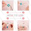 DIY Heart Padlock & Key Wine Glass Charm Making Kit DIY-BBC0001-18-4