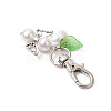 Flower Angel ABS Plastic Imitation Pearl & Acrylic Pendant Decorations HJEW-JM02989-4