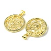 Mother's Day Brass Micro Pave Cubic Zirconia Pendants KK-H472-07G-05-2