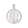 Alloy Pendant Cabochon Settings PALLOY-S107-005P-RS-3