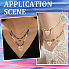8Pcs 2 Colors 304 Stainless Steel Pendants STAS-SC0009-41-5