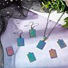 12Pcs 6 Style Rack Plating Rainbow Color Alloy Pendants FIND-CA0004-52-4