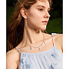 8Pcs 4 Colors Brass Micro Pave Cubic Zirconia Pendants KK-TA0002-18-9