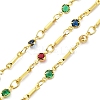 Brass Flat Round & Bar Link Chains CHC-C001-10G-1