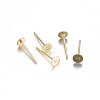 304 Stainless Steel Stud Earring Findings X-STAS-P210-45G-01-1