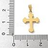 Ion Plating(IP) 304 Stainless Steel Micro Pave Cubic Zirconia Pendants STAS-Z107-08G-11-3