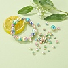 497Pcs 5 Style Rainbow ABS Plastic Imitation Pearl Beads OACR-YW0001-07B-10