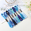 8 Skeins 8 Colors 6-Ply Polyester Embroidery Floss OCOR-CY0002-09B-7