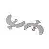 Non-Tarnish 304 Stainless Steel Pendants STAS-E186-08P-2