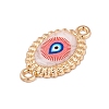 Alloy Blue Enamel Connector Charms LS-ENAM-Z012-02F-G-2