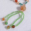Glass Beads with Agate Beaded Necklaces X-NJEW-E040-04-3