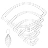 6Pcs 6 Styles Transparent Acrylic Sewing Template AJEW-NB0007-76B-1