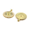 Rack Plating Real 18K Gold Plated Brass Pendants KK-B077-13G-2