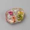Transparent Resin with Dried Flower Pendants RESI-TAC0018-37B-2