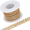 Golden Iron Rhinestone Strass Chains CH-WH0009-04G-01-1