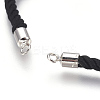 Cotton Cord Bracelet Making KK-F758-03H-P-2
