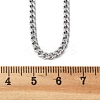 Non-Tarnish 304 Stainless Steel Curb Chain Necklaces NJEW-H492-01P-2