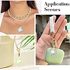 20Pcs 4 Colors Opaque Resin Pendants RESI-YW0005-42-5