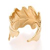 Ion Plating(IP) 304 Stainless Steel Cuff Rings for Women RJEW-N052-02G-3