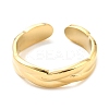 304 Stainless Steel Open Cuff Ring for Women RJEW-C016-19G-2