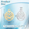 16Pcs 2 Colors 304 Stainless Steel Charms STAS-UN0055-77-3