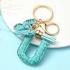 Resin & Acrylic & Faux Suede Tassel Keychain X1-KEYC-YW00119-21-1