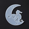 DIY Animal on the Crescent Moon Big Pendant Silhouette Silicone Molds DIY-F125-01-4