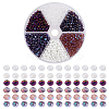 12 Strands 6 Colors Glass Beads Strands EGLA-GO0001-07C-1