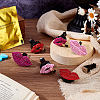 6Pcs 6 Styles Lip Shape Alloy Rhinestone Air Vent Clips AJEW-FH0004-67-4
