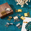 10Pcs 10 Styles Alloy Magnetic Clasps Slide Lock Clasps with Spring Ring Clasps FIND-TA0002-03-8