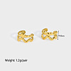 Stainless Steel Heart Cuff Earrings HW4701-5-1