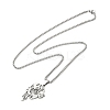 Non-Tarnish 201 Stainless Steel Box Chain Hollow Christian Jesus Face Pendant Necklaces for Women Men NJEW-U005-06P-2