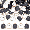 50Pcs 2 Colors Alloy Enamel Pendants ENAM-ME0001-40-1