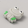 Frog Food Grade Eco-Friendly Silicone Focal Beads LS-SIL-WH0006-29E-2